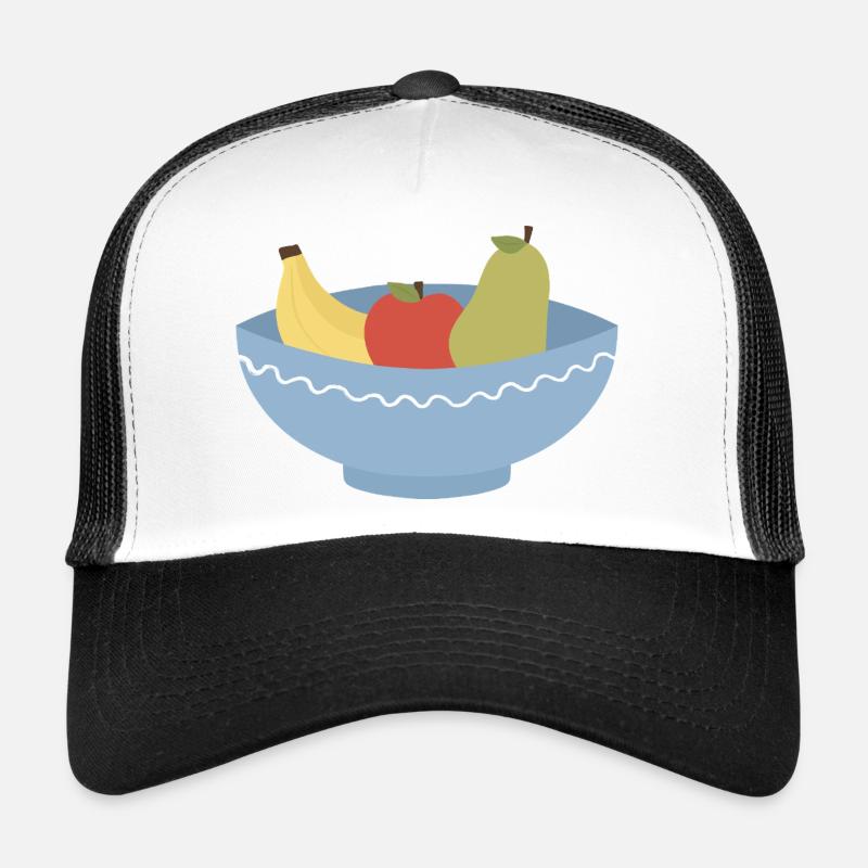 Obstschalen-Stillleben-Illustration Trucker Cap