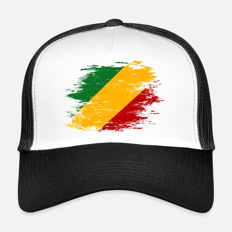Kongo_Flagge_used Casquette trucker 