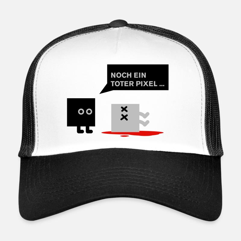 dead pixel_german - Trucker Cap - Weiß/Schwarz
