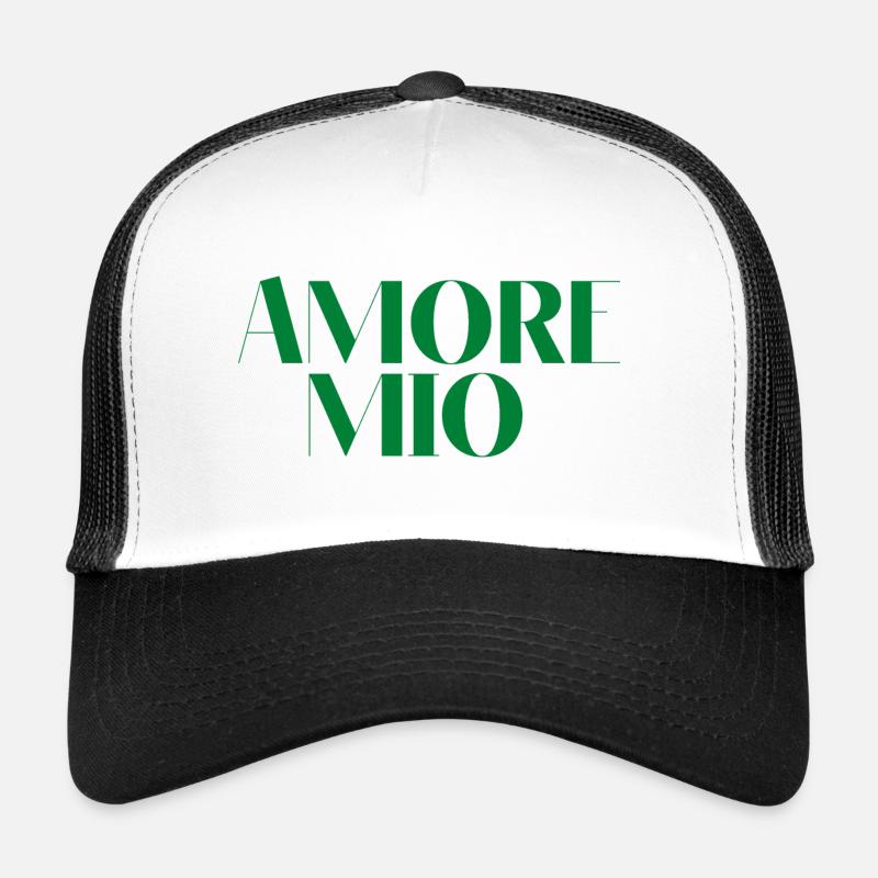 Amore Mio meine Liebe grün Geschenk-Idee Zitat Trucker Cap
