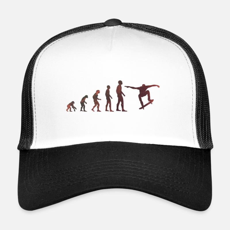 Evolution de skater skateboard sports extrêmes Casquette trucker 