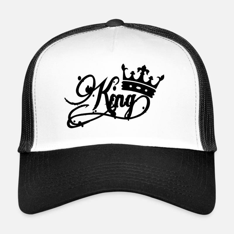 KING - Trucker Cap - white/black