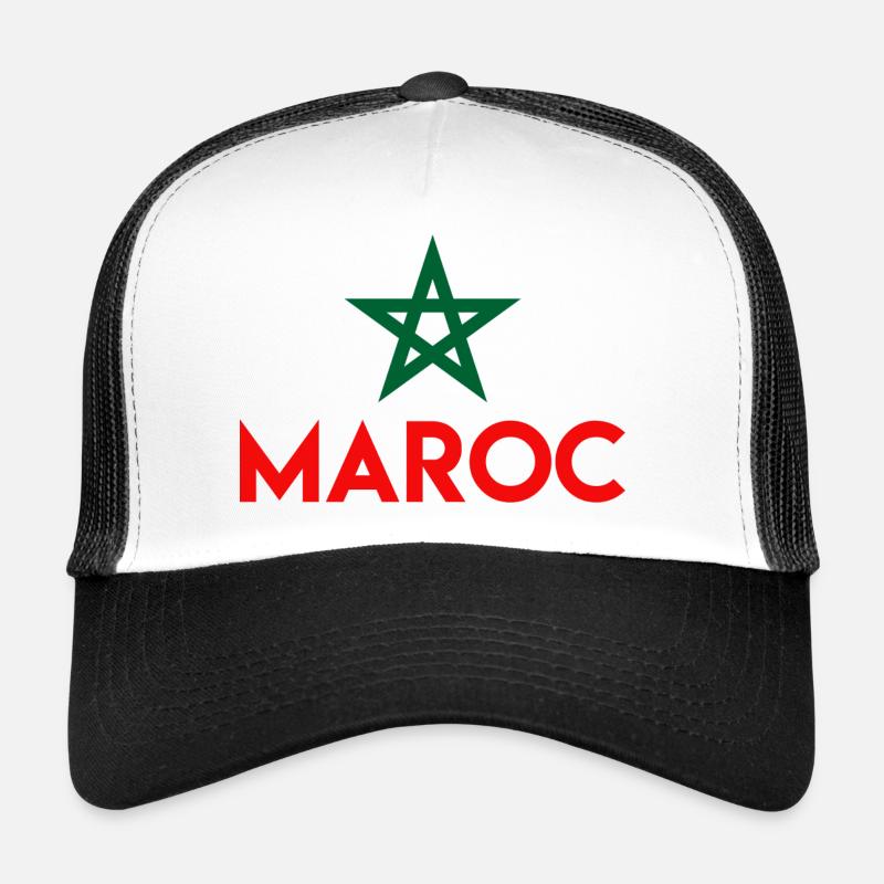 Morocco - Trucker Cap - white/black
