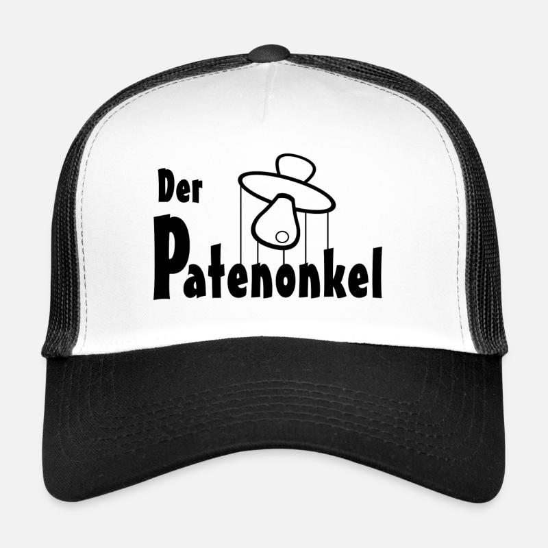 Der Patenonkel - Trucker Cap - Weiß/Schwarz