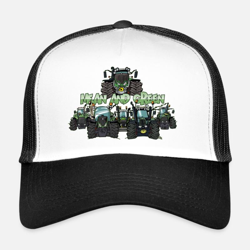 MeanAndGreen6F - Trucker Cap - Weiß/Schwarz