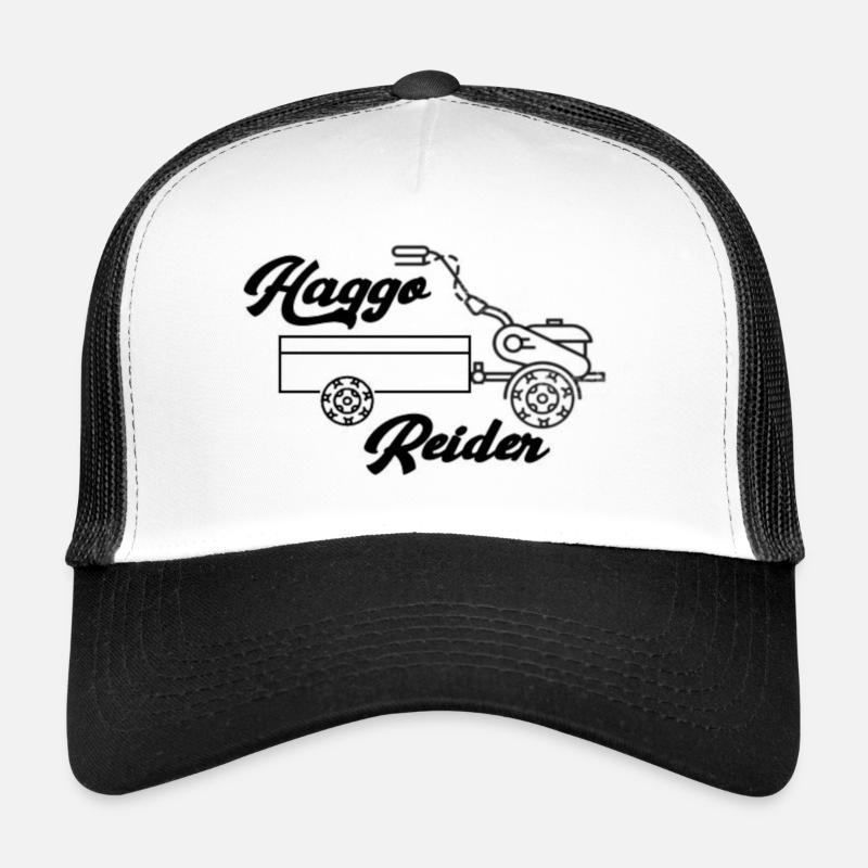 Haggo Reider - Trucker Cap - white/black