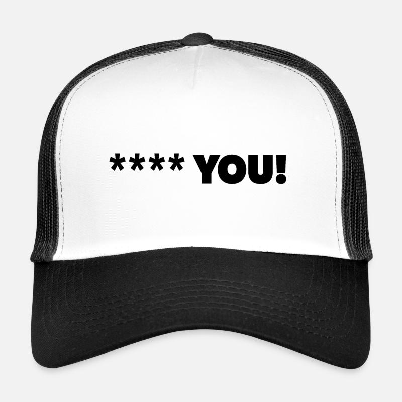 Vous! en noir Casquette trucker 