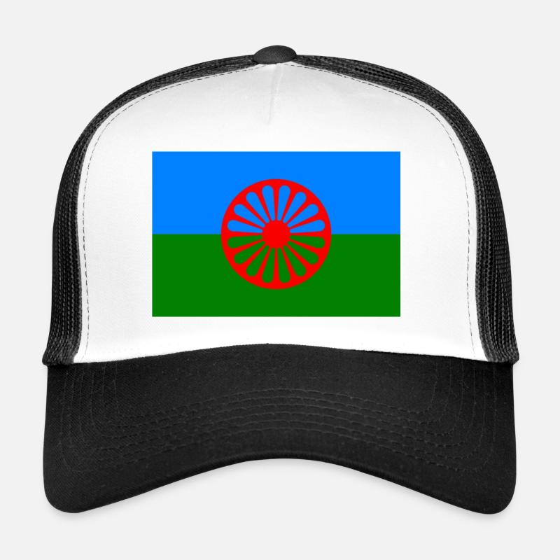 Roma flag 720x480 1 - Trucker Cap - white/black