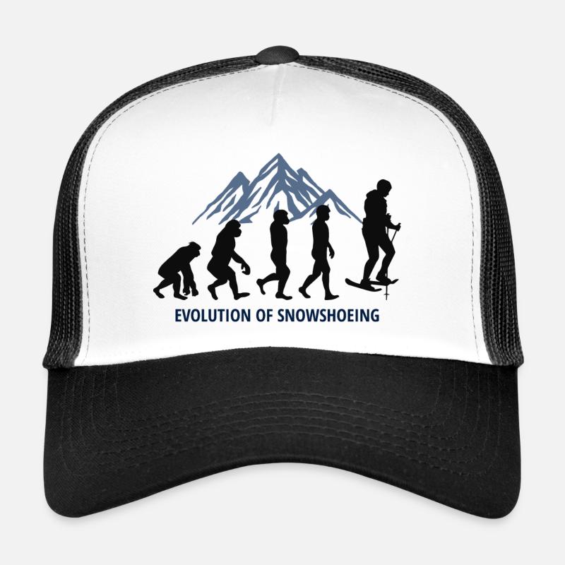 Snowshoe Snow Hiking Winter Snowshoeing Evolution Trucker Cap