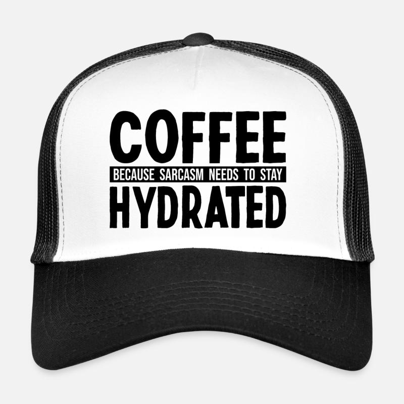Sarkastische Menschen Humor Kaffee und Sarkasmus Trucker Cap