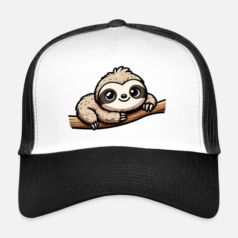 Faultier auf Ast Trucker Cap
