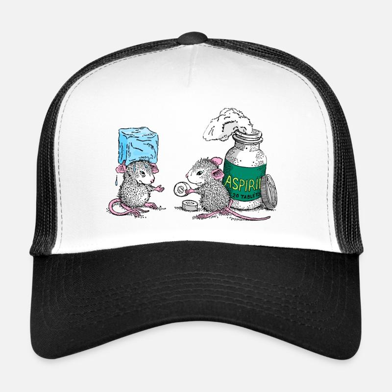 Les rats blancs et l’humour Casquette trucker 
