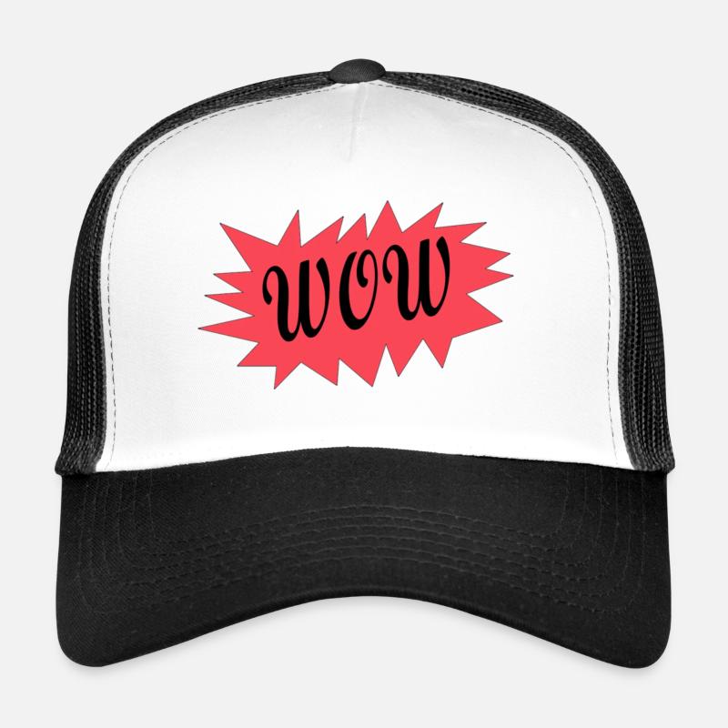 WOW - Trucker Cap - Weiß/Schwarz
