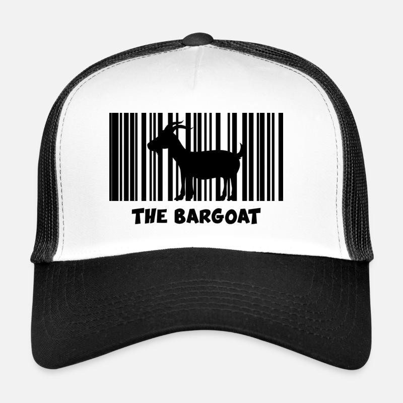 chèvre « le bargoat » chèvre - Casquette trucker - blanc/noir