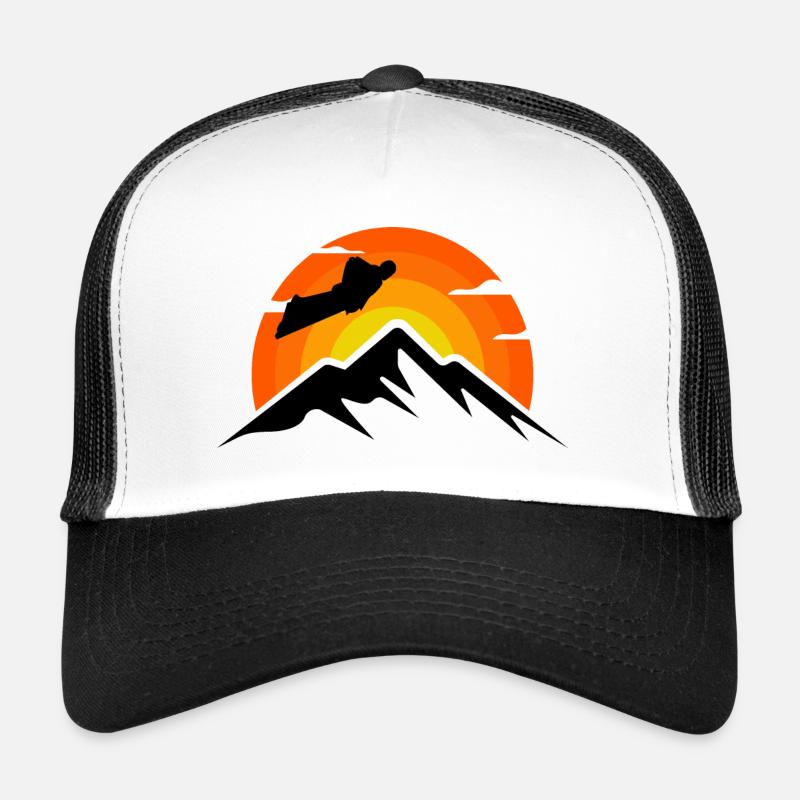 Wingsuit fliegen Base Jumping Skydiving Retro Trucker Cap