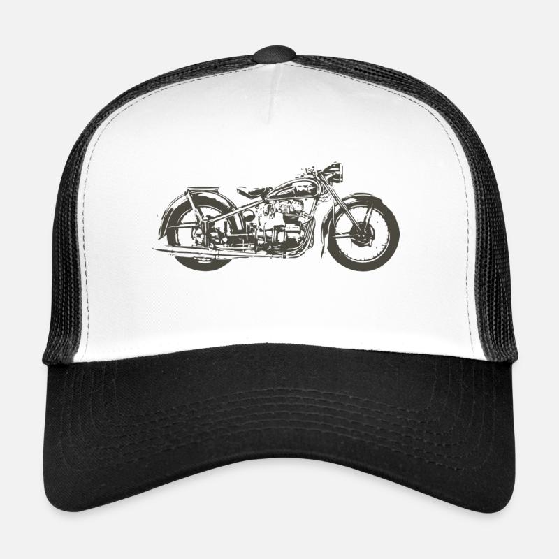 Touren AWO 1Sitzer - Trucker Cap - Weiß/Schwarz