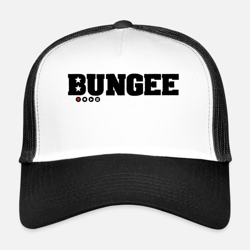 Bungee Logo schwarz Redpoint - Trucker Cap - Weiß/Schwarz