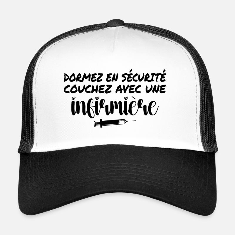 Sicher schlafen Schlafen Sie mit einer Krankenschwester Trucker Cap