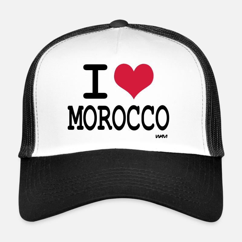 J'aime le maroc - couleurs personnalisables Casquette trucker 