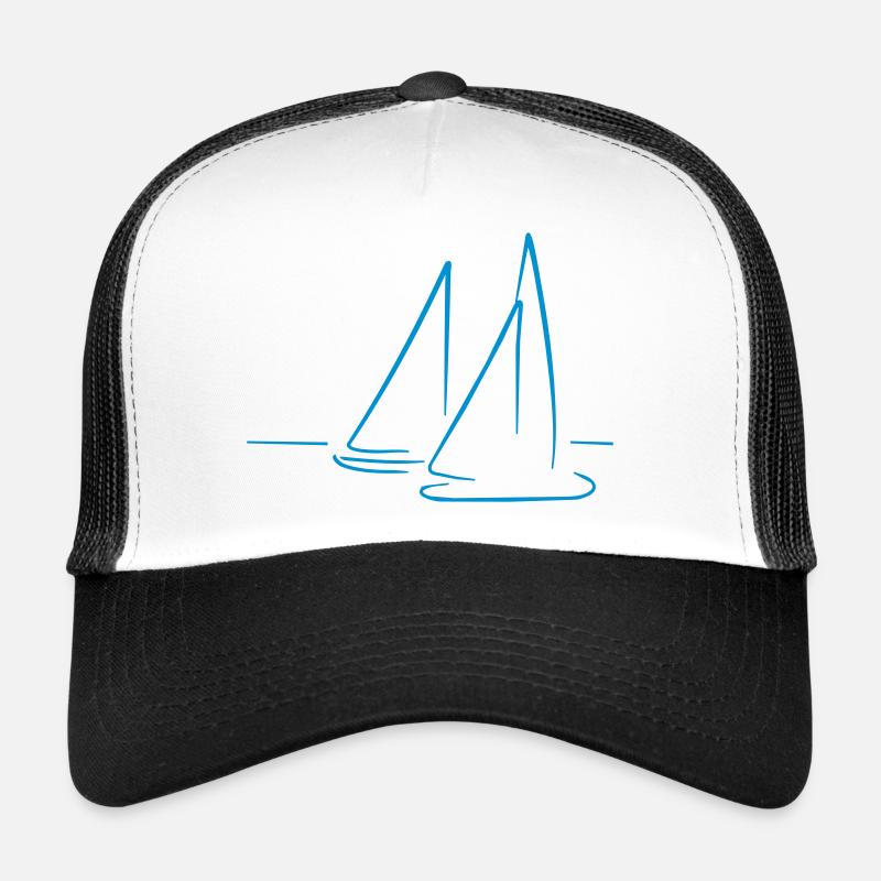 segeln - Trucker Cap - Weiß/Schwarz