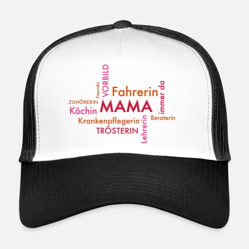 Mama - Trucker Cap - Weiß/Schwarz