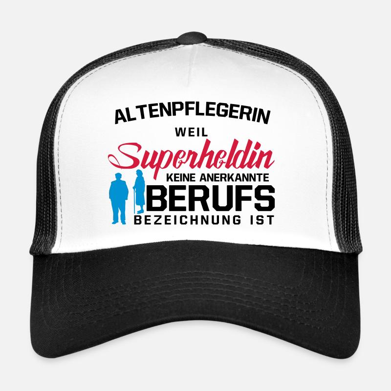 Altenpflegerin - Trucker Cap - Weiß/Schwarz