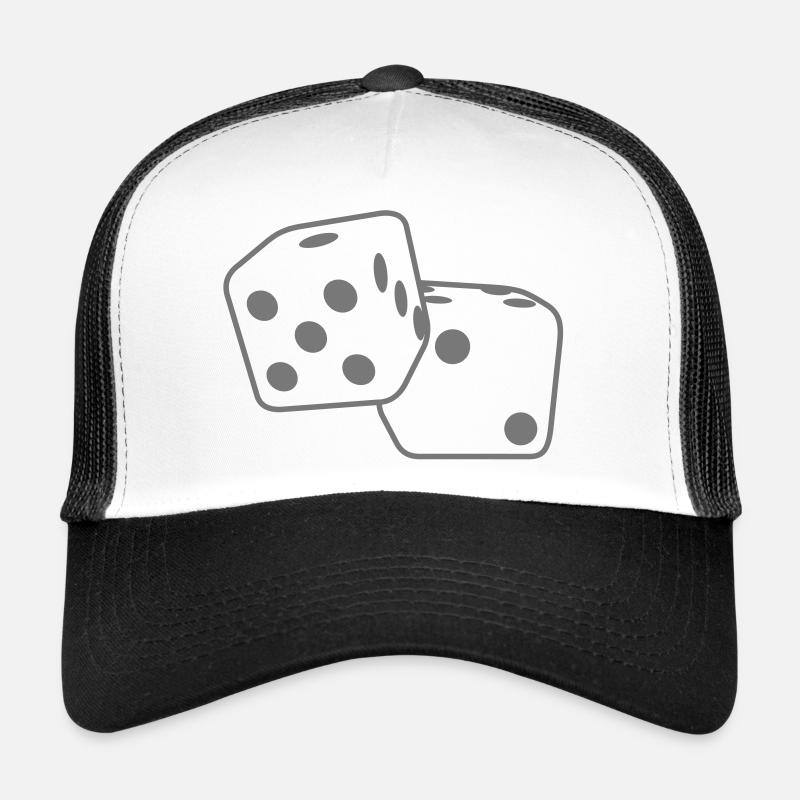 Roll the Dice - Trucker Cap - white/black