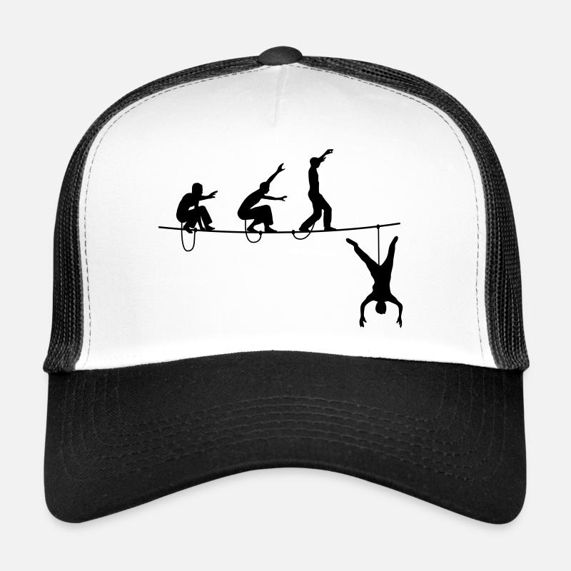 highline - Casquette trucker - blanc/noir