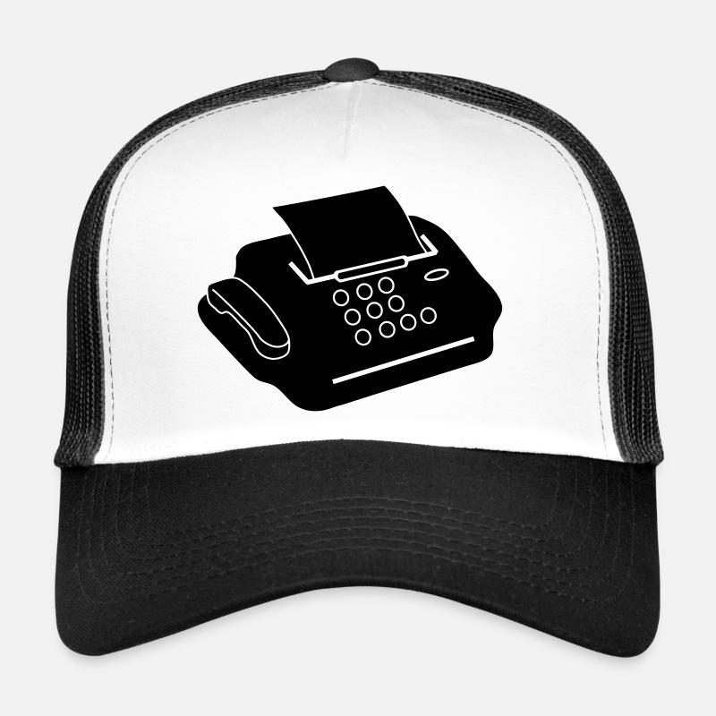 fax_g1 - Trucker Cap - Weiß/Schwarz