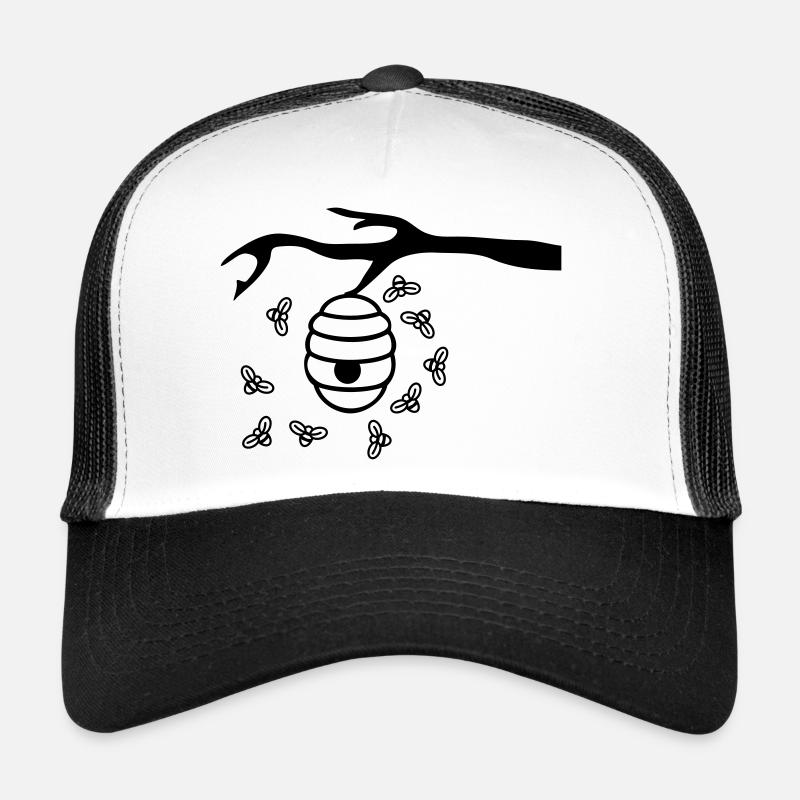 Beehive Branch - Trucker Cap - Weiß/Schwarz