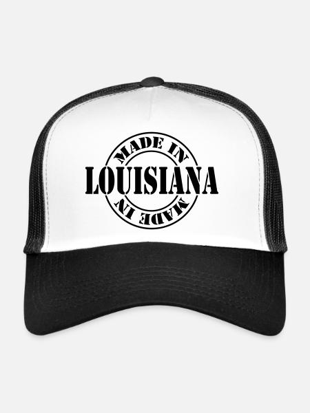 made in louisiana m1k2 - Trucker Cap - white/black - Front