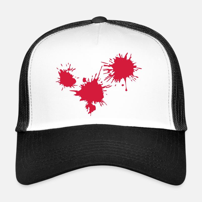 3 blood stains KLEX drop color Trucker Cap