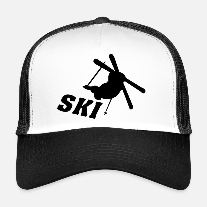 Ski, ski, ski, après-ski, freeski, hiver Casquette trucker 