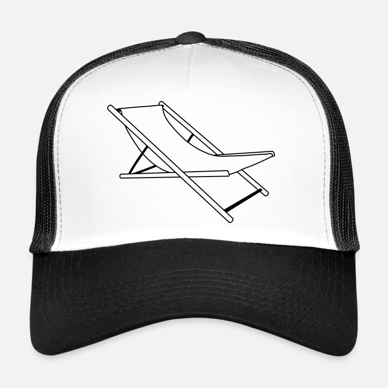 plage chaise longue chaises longues vacances vacances plage mer p Casquette trucker 