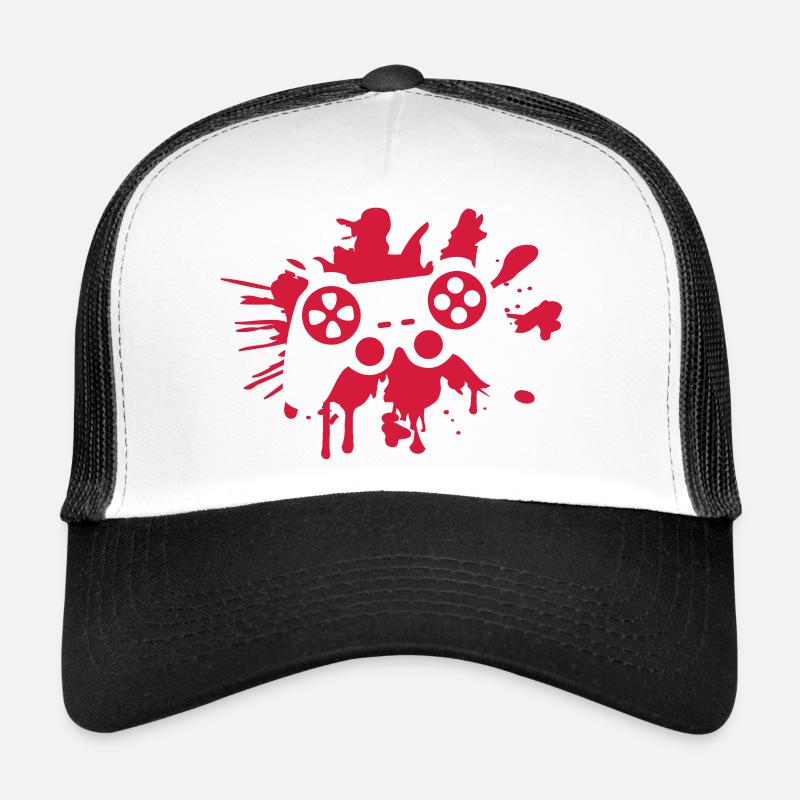 controller blood spatter drip graffiti klex Trucker Cap