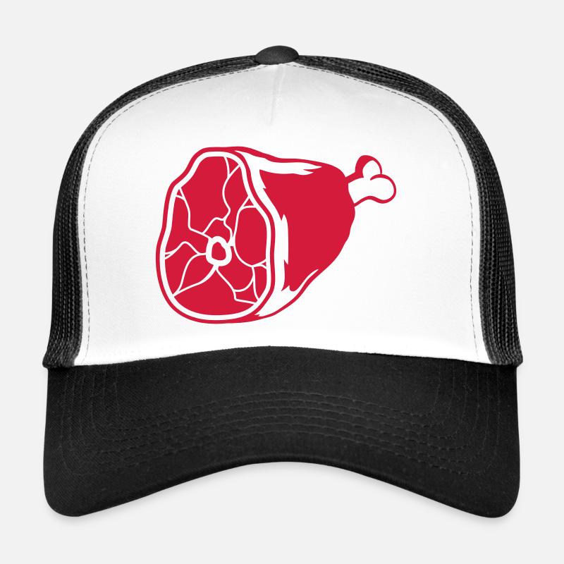 schenkel fleisch haxe eisbein essen grillen raeuch Trucker Cap
