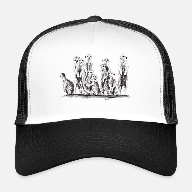 Meerkats - Trucker Cap - white/black