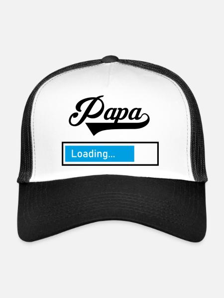 Papa Loading - Trucker Cap - Weiß/Schwarz