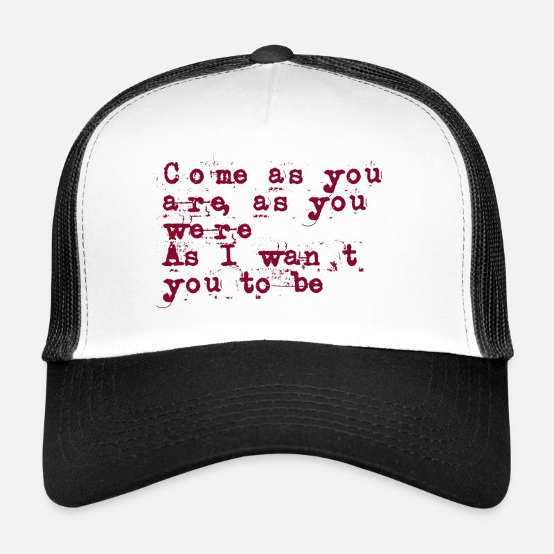 venez comme vous êtes - Casquette trucker  - blanc/noir