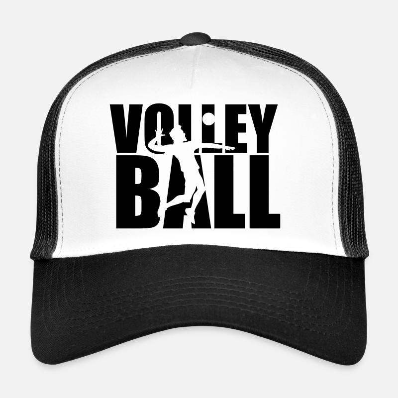 text mann junge sprung aufschlag silhouette schatt Trucker Cap