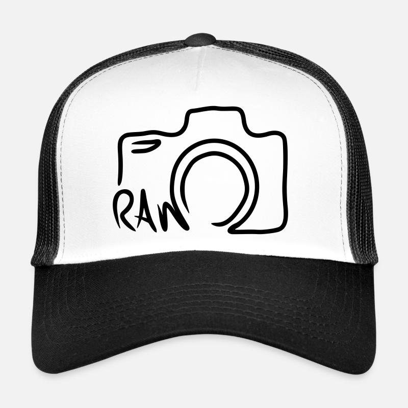 Kamera Linienform Strichzeichnung Trucker Cap