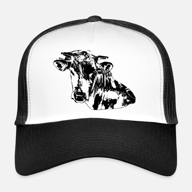 Kuh schwarz Trucker Cap