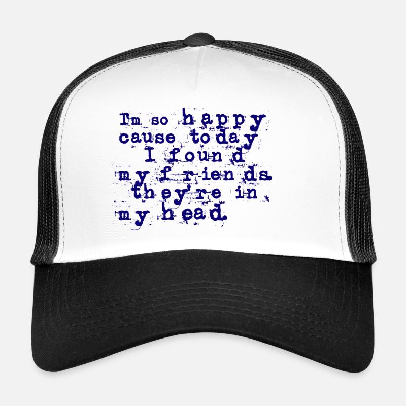 Songtext Lithium - Nirvana (deutsche Übersetzung) - Trucker Cap - Weiß/Schwarz