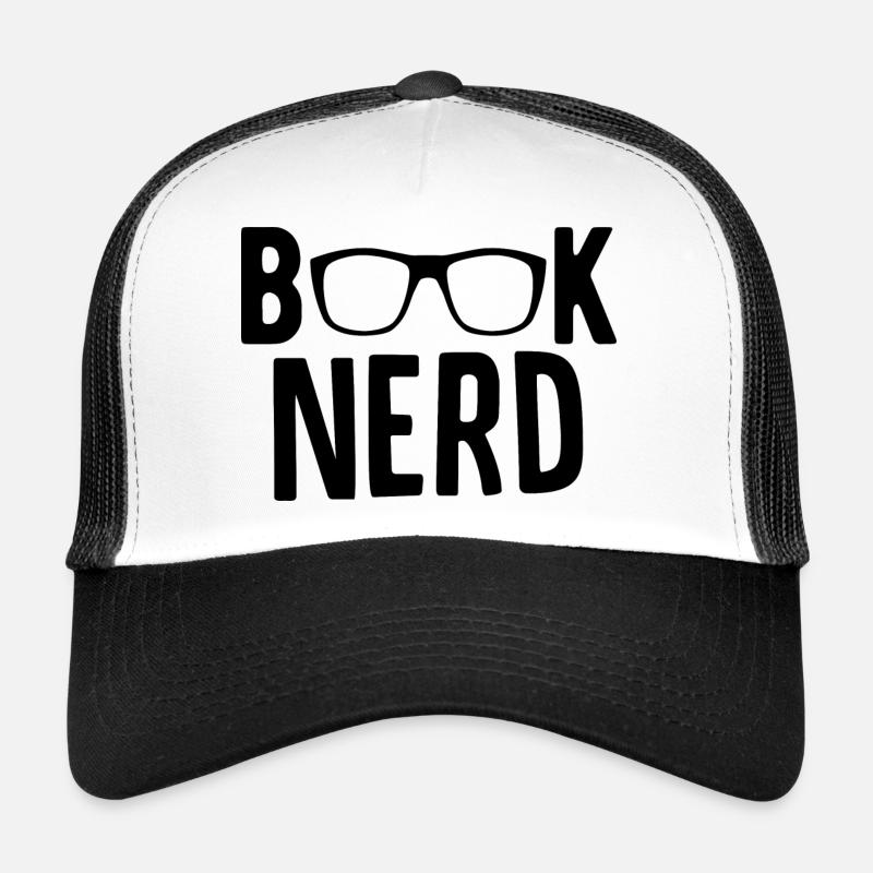Book Nerd - Trucker Cap - white/black