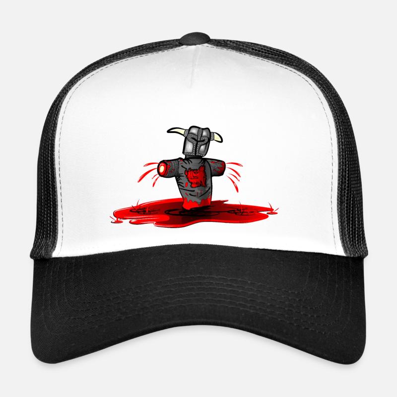 Nur eine Fleischwunde - Just a flesh wound! - Trucker Cap - Weiß/Schwarz