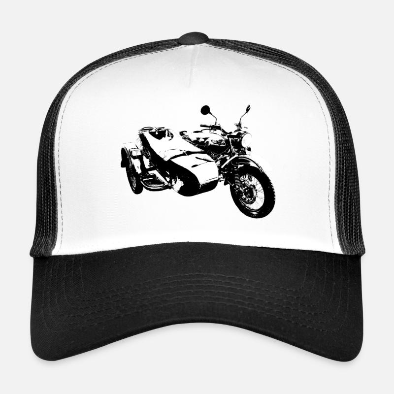 Team black transparent - Trucker Cap - white/black