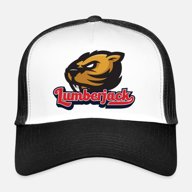 Lumberjack Design Lumberjack Hachette Bois Copeaux Castor Casquette trucker 