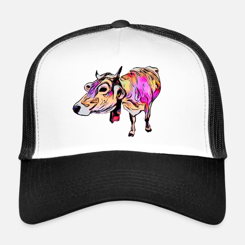 Braunvieh (DDP, dairy cow, Pop Art comic style) Trucker Cap