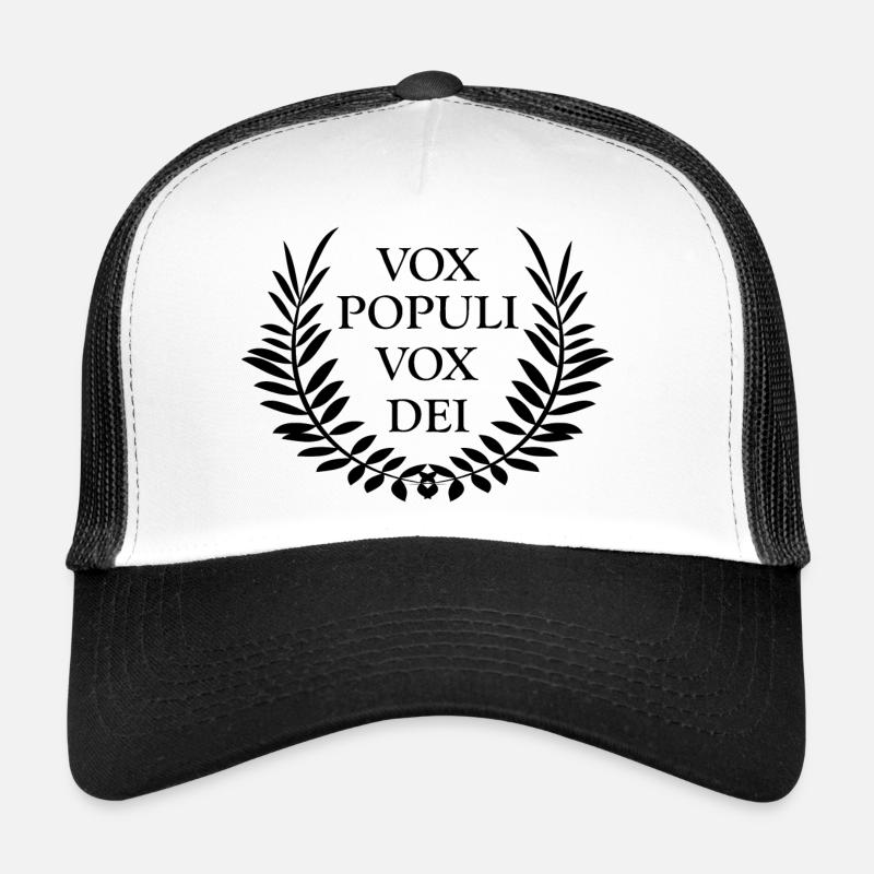 Expression latine Vox populi vox dei Casquette trucker 