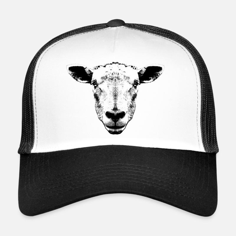 Sheep / Portrait / Head Trucker Cap